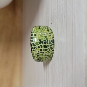 SNAKESKIN REPTILE PATTERN RING